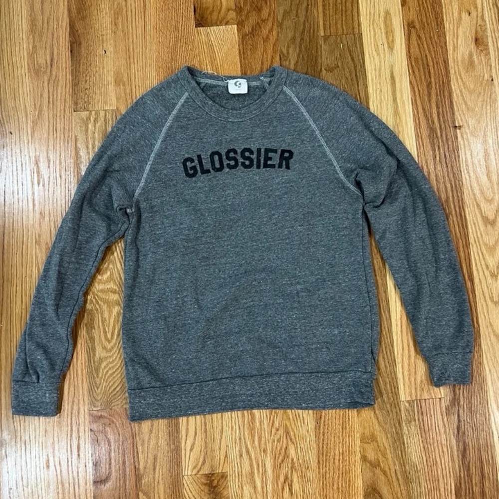 Glossier Charcoal Crewneck Sweater